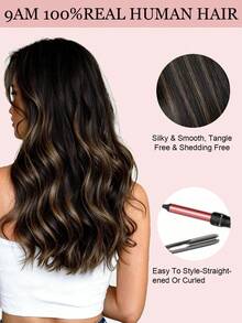 9AM Hair 20 件直发胶带 100% 真人发片接发 14-24 英寸 50 克/包 适用于沙龙 天然高品质真人发丝滑无缝隐形 PU 胶带接发 - S1B/6/1B - 查看 9