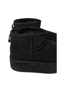 EMU Stinger Micro Flatform Women's Low Boots Black W13082 BLAK - Svart - Visa 3