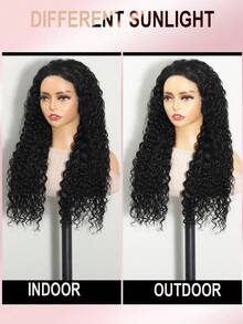 ALL READY WIG 13*6 Wear&Go Glueless Water Wave Remy Human Hair Wig Pre- Plucked Bleached Knots Pre-Cut Transparent Lace Closure Wigs 180% Density - SNatural - View 7