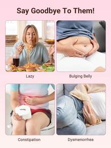 Teckwe 多功能筋膜环，专业级可充电振动燃脂按摩环，腰腹部脂肪消除塑形瑜伽环，深层组织振动，便携式设计