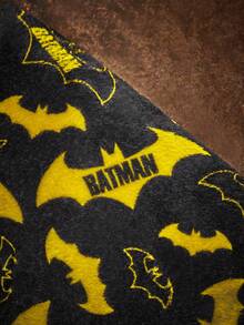 BATMAN X SHEIN 1 件卡通图案印花宠物毛绒背心，猫衣服，狗衣服，尺码 XXS-XXXXL，特小号，特大号，狗，酷，蝙蝠 - 彩色 - 查看 4