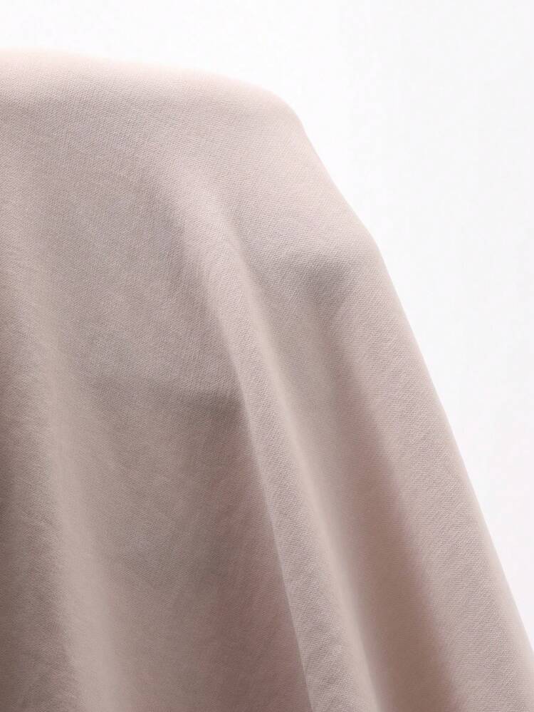 Flattering Loose Fit V-Neck Tie Front Blouse, Unique Design Women Shirt