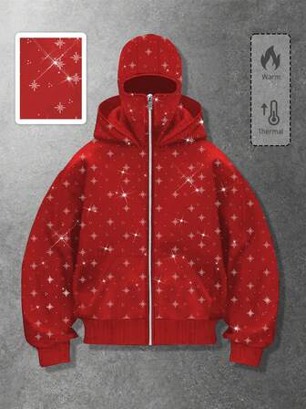 Street Life Men's Heavyweight Hooded Sweatshirt Sweatshirt Jacket, Autumn/Winter