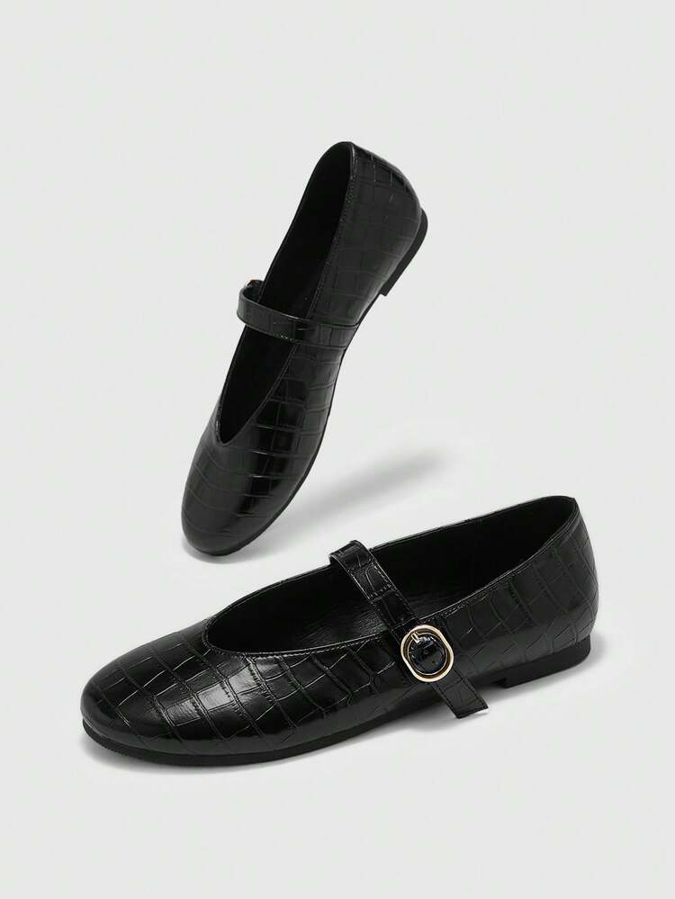 CUCCOO BIZCHIC Women's Buckle Design Casual Flat Loafers For Daily Wear