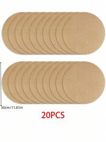 50PCS/30Pcs/20Pcs/12Pcs Round Linen Jute Table Placemat ,Flowerpot Mat,Heat Insulation Dining Table Pad For Kitchen And Restaurant,Wedding Tablecloth,Wedding Decor,Home Decor ,Room Decor, Suitable For Wedding Party, Birthday Party, Family Gathering, Restaurant Decoration - Khaki - View 3