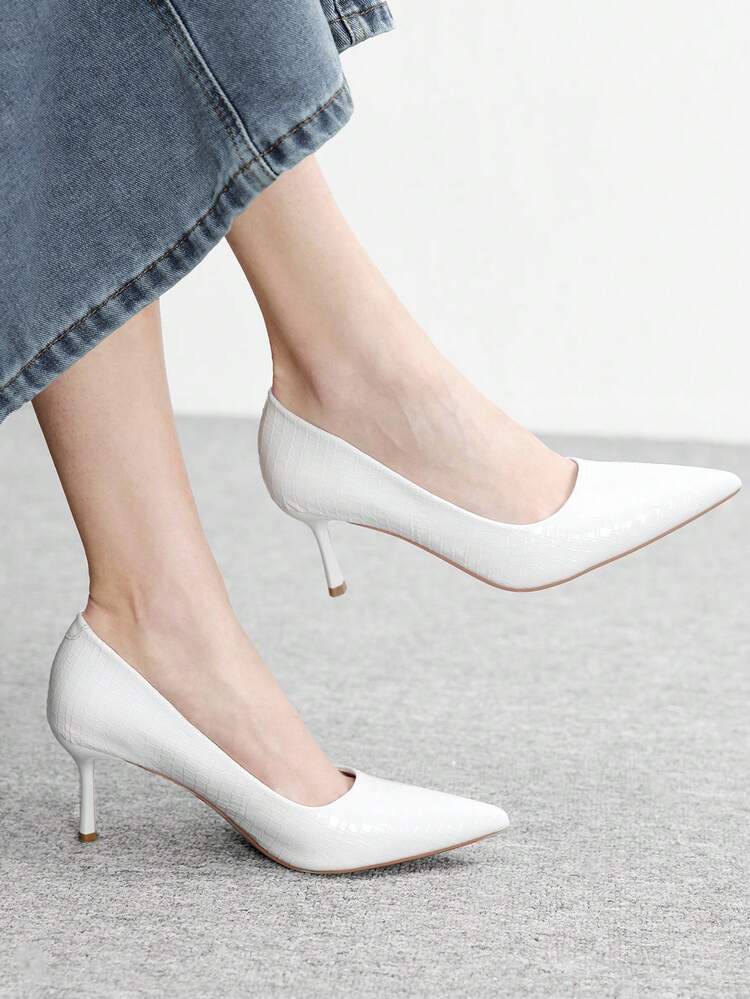 CUCCOO BIZCHIC Women's Pointed Toe Stiletto High Heel Burgundy Pumps, Minimalist Comfortable Commute Daily Versatile Office Lady High Heels, Elegant Fashion Sexy Heels Suitable For Work, Party, Banquet For Christmas Spring Shoes
