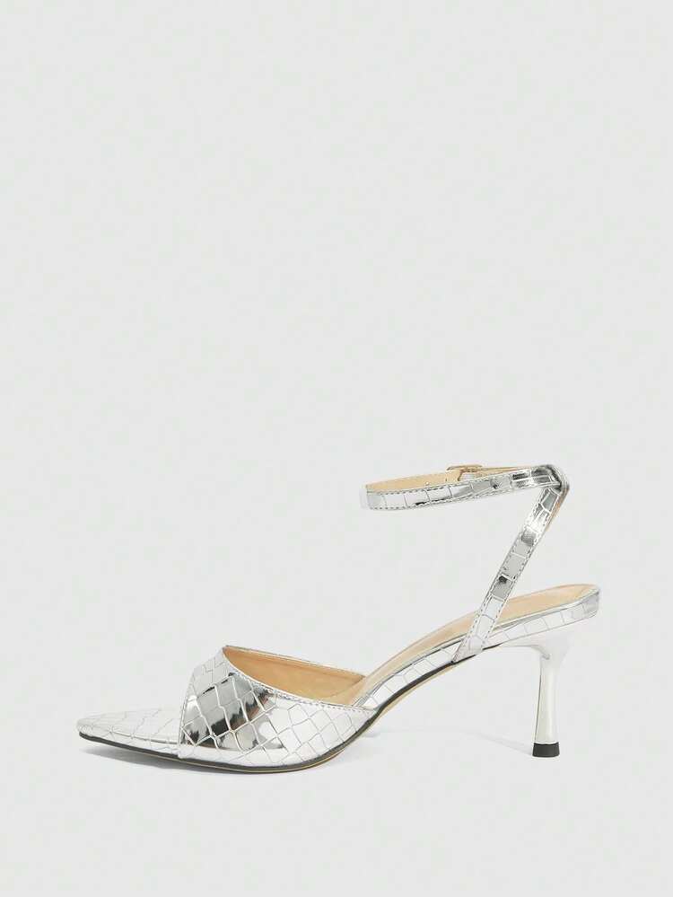 CUCCOO SZL Fashionable And Sexy High-Heeled Sandals For Ladies With Shiny Rhinestone Strap Design, High-Heeled Sandals For Banquets And Parties Valentine's Day
