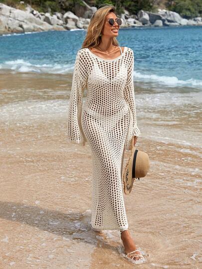 EURMUSE Plus Size Bohe Letnia Sukienka Na Plażę Wakacyjną Naturalna Elegancka Jednolita