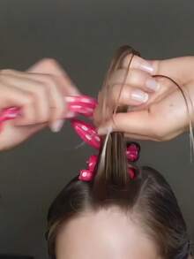 1/3/5/10/20/40PCS Soft Foam Curlers For Heatless Overnight Styling Natural Curls Waves No Heat Hair Rollers DIY Home Salon Hair Care Tools - Hot Pink - View 9