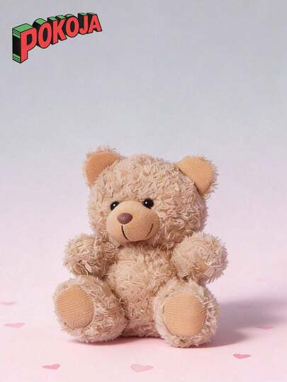 POKOJA LAND - BESTSELLERS 1个装可爱毛绒熊钥匙扣泰迪熊填充动物钥匙圈挂件手提包吊坠装饰创意礼物，适合儿童生日派对、家居装饰、女孩房间装饰、感恩节、春夏季