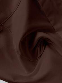 Franclia Petite 2025 春季新品：女士白色直筒休闲裤——轻松打造通勤造型，垂坠感柔软，经典百搭。 - 鏽棕色 - 查看 5