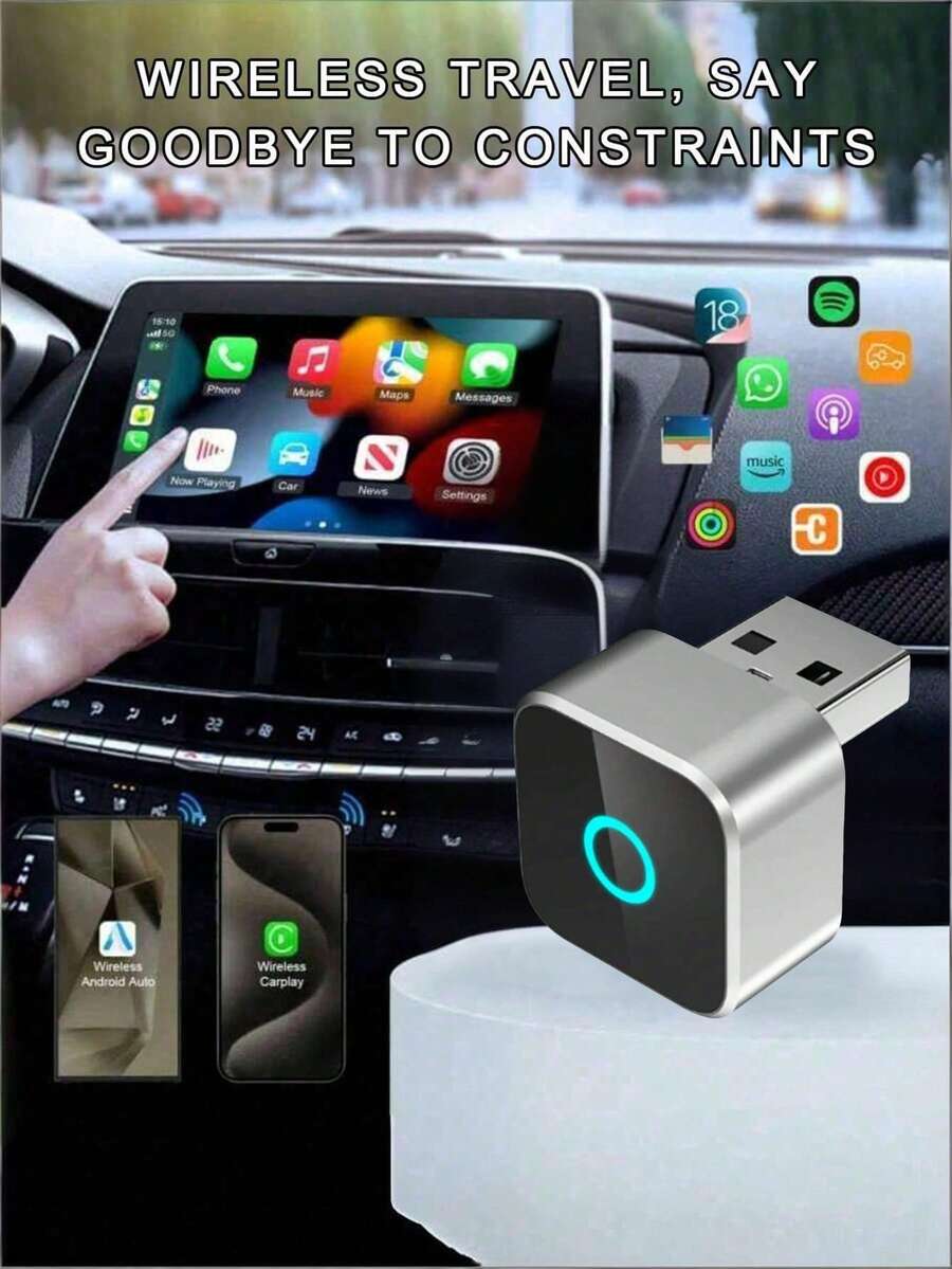Teckwe Carplay Android Android 汽车二合一适配器，适用于金属后视镜，全新汽车配件