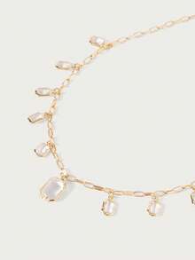 Glisma Women's Fashionable Versatile Elegant Pendant Necklace,Old Money,Outfits,Classy,Metallic/Texture,Vintage,Elegant,For Mom/Women/Girl/Mother,Gemstone,Heart,Valentine's Dayold Money,Outfits,Classy,Metallic/Texture,Vintage,Elegant,For Mom/Women/Girl/Mother,Gemstone,Heart,Valentine's Day,Gold,Easter,Travel/Beach/Vocation,Boho,Grunge - Gold - View 6