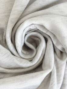 GlowEve Minimalist Gray Polo Collar Cropped Pleated Slim Fit Casual Women T-Shirt - Grey - View 4