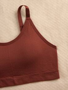 4 件装女士背心式运动文胸，带可拆卸胸垫 - 彩色 - 查看 6