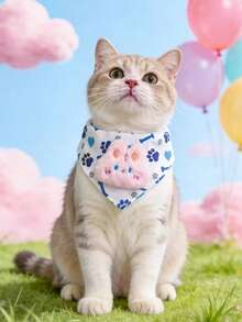 PETSIN 1 Cute Pet Collar; Pet Knitting Collar; Cat Bib; Dog Apron; Pet Accessory; Pet Supplies - Multicolor - View 6