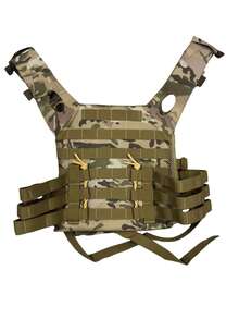 Small Size Multipurpose JPC Hunting Vest, Lightweight Training Vest With US Flag Patch, Expandable Gear Carrier Vest - Multicolor - View 18