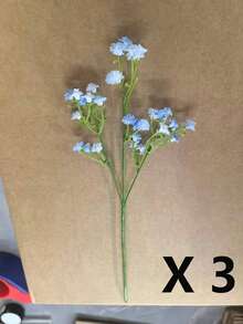 1支/3支/6支/12支仿真满天星花束，多枝设计，28厘米逼真花卉装饰，适用于婚礼、情人节、生日、周年纪念日、家居、书桌、卧室、浴室、房间装饰、秋季 - 彩色 - 查看 13
