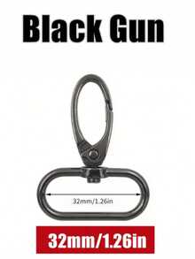 5Pcs/Pack 16/20/25/32/38mm Metal Snap Hook Lobster Clasp Collar Carabiner Belt Buckles DIY Key Chain Bag Part Accessories - Multicolor - View 8