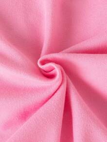 SHEIN 3pcs Baby Girl Casual, Simple, Sweet & Cute Pink, Black, White Tricolor Camisole Bodysuit Set, Summer - Multicolor - View 8