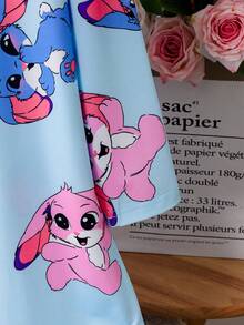 2pcs/Set Tween Girls' Casual Loose Fit Round Neck Long Sleeve Dress, Everyday & Sleepwear - Multicolor - View 7