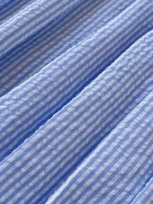 Elamini Spring New Arrival Women's Camisole Top With Bow Tie, Striped V-Neck, Slim Fit, Spaghetti Strap - Multicolor - View 3