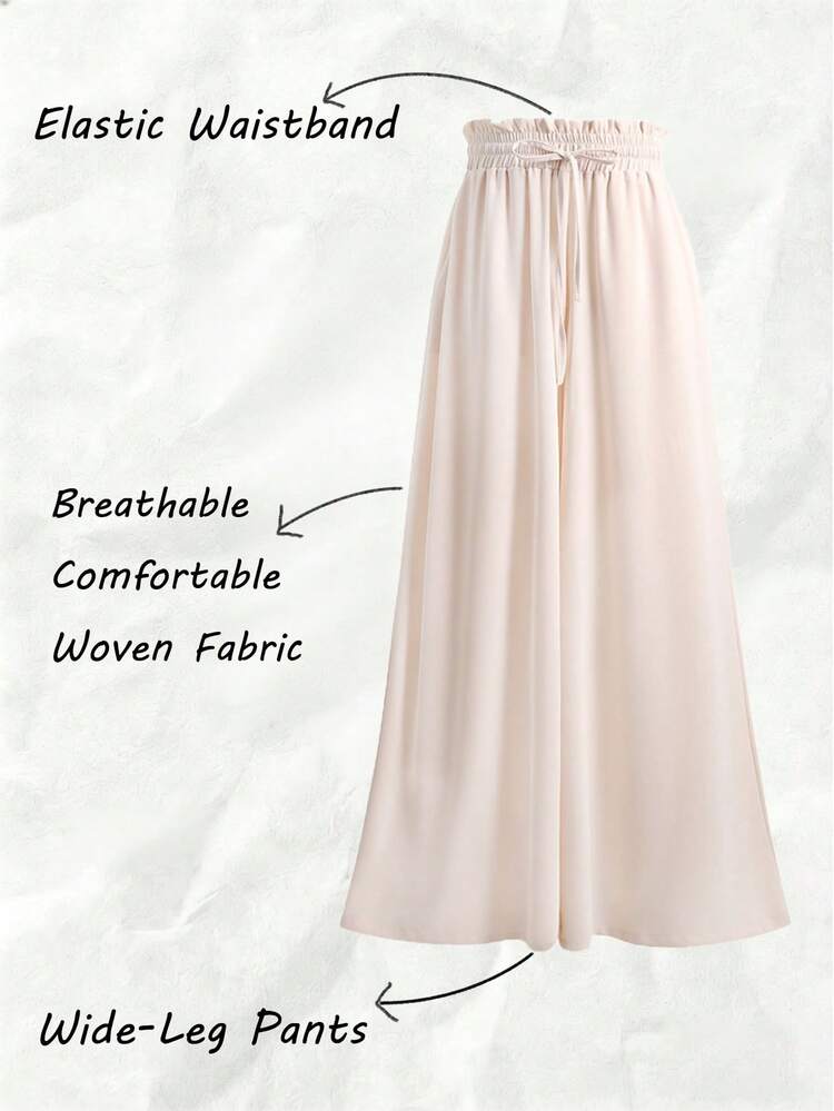 Chiquease Women's Solid Color Casual Pants - Apricot - View 1