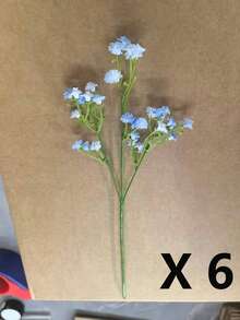 1支/3支/6支/12支仿真满天星花束，多枝设计，28厘米逼真花卉装饰，适用于婚礼、情人节、生日、周年纪念日、家居、书桌、卧室、浴室、房间装饰、秋季 - 彩色 - 查看 15