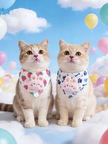 PETSIN 1 Cute Pet Collar; Pet Knitting Collar; Cat Bib; Dog Apron; Pet Accessory; Pet Supplies - Multicolor - View 2