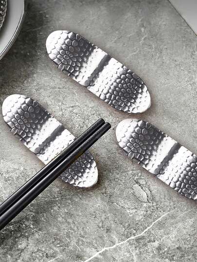 1 件/2 件/6 件日式不锈钢筷子架，适用于酒店餐厅和餐厅，可重复使用的餐具配件