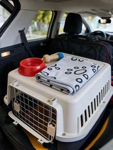 1件装舒适法兰绒宠物毯，带爪印图案 - 柔软保暖的狗狗床垫，适用于小型、中型犬和幼犬，可用作狗笼、沙发床或沙发垫，是送给宠物爱好者的圣诞礼物。 - 淺灰色 - 查看 15