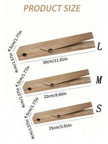 巨型晾衣夹毛巾架，超大木质夹子毛巾架套装，适用于浴室，复古壁挂式毛巾架，多功能家居洗衣装饰，可作毛巾架或挂钩，浴室墙面配件 - 彩色 - 查看 10