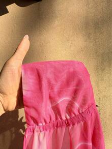 Sunnyshic Avslappnad linne med tie-dye-mönster, sommar