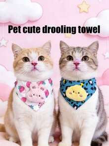 PETSIN 1 Cute Pet Collar; Pet Knitting Collar; Cat Bib; Dog Apron; Pet Accessory; Pet Supplies - Multicolor - View 1