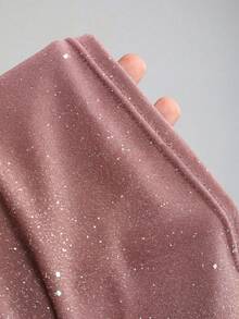 SHEIN PETITE 女士亮片金属针织露背吊带短款背心，性感紧身露背背心 - 西瓜粉 - 查看 6