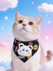 PETSIN 1 Cute Pet Collar; Pet Knitting Collar; Cat Bib; Dog Apron; Pet Accessory; Pet Supplies - Multicolor - View 15