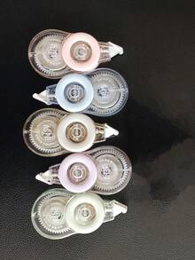 Set de cintas correctoras con estilo Ins, colorido, japonés, de tamaño pequeño, alta capacidad, lindo, mini, silencioso, estilo Mori, set de 6 piezas, de vuelta a la escuela - Multicolor - Ver 13