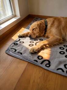 1件装舒适法兰绒宠物毯，带爪印图案 - 柔软保暖的狗狗床垫，适用于小型、中型犬和幼犬，可用作狗笼、沙发床或沙发垫，是送给宠物爱好者的圣诞礼物。 - 淺灰色 - 查看 17