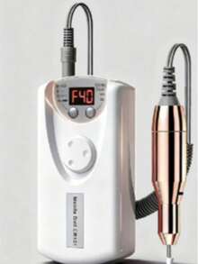 Teckwe 高速电动指甲锉套装 - 便携式美甲仪，带磨头，1200mAh