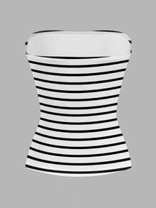 SHEIN EZwear 4 chiếc áo hai dây nữ kiểu dáng tối giản, gợi cảm, đa năng. - Nhiều màu - Xem 11