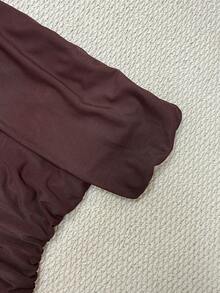 Glimmora 1 chiếc đầm ôm sát hở vai dành cho nữ - Màu Đỏ Sâu - Xem 4