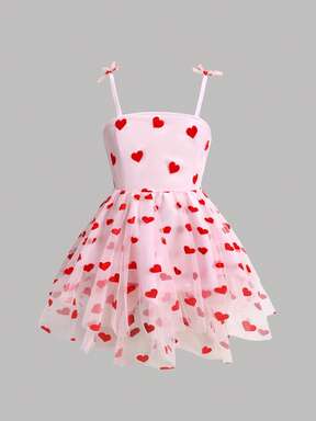 SHEIN Girlism Tween Girls' Woven Solid Color Bubble Pleated Double Layer Skirt Casual Strappy French Fairy Dress, Elegant Long Sleeve Cake Dress, Great For Casual & Daily Wear & School Daily In Autumn & Winter, For Christmas, Vacation, For Christmas, Party Wear, Birthday Dress, Valentine's Day, Wedding Season, Princess Dress, Valentine Day Kids