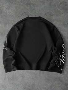 Áo thun nam PAVTROS Manfinity Streetrush phong cách đường phố, phổ biến, phù hợp với INS, in hình và chữ cái cá nhân hóa, thời trang đường phố, dáng rộng, "Tôi yêu bạn trai tôi", áo thun in hình, áo thun in hình retro phong cách Y2K, áo dài tay nam Y2K, áo thun dài tay nam, áo thun dài tay in hình nam. - màu đen - Xem 7