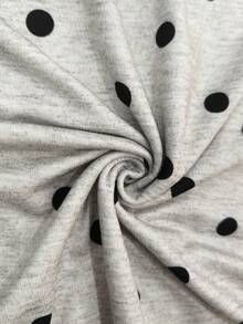 Resyla Women's Casual Polka Dot Print Round Neck Short Sleeve T-Shirt, Summer - Multicolor - View 4