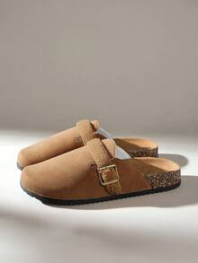 Solecia Sandal Kasual Wanita dengan Desain Gesper untuk Perjalanan Sehari-hari - Coklat - View 2