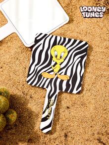 LOONEY TUNES X Joivida Zebra Pattern Cartoon Tunes Handheld Mirror Bathroom Mirror - one-size - View 6