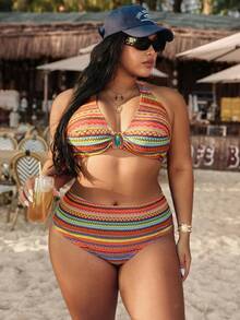 Swim Vcay 2026新款VCAY印花夏季海滩度假性感时尚女式泳装，跨境 - 彩色 - 查看 5