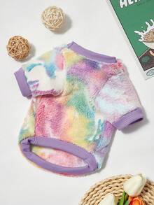 PETSIN 1pc Colorful Unicorn Glow-In-The-Dark Fleece Pet Sweatshirt - Multicolor - View 11