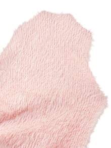 SHEIN EZwear Women's Casual Solid Color Batwing Sleeve Mini Dress - Pink - View 3