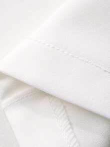 DAZY Men's White Straight Leg Pocket Pants, Suitable For Commuting, Spring/Autumn - White - View 8